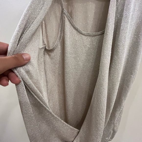 Shimmery, cream-coloured top - Picture 4 of 5